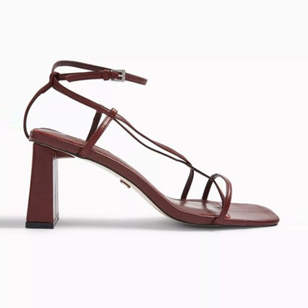 Burgundy Set Back Heels from Nico