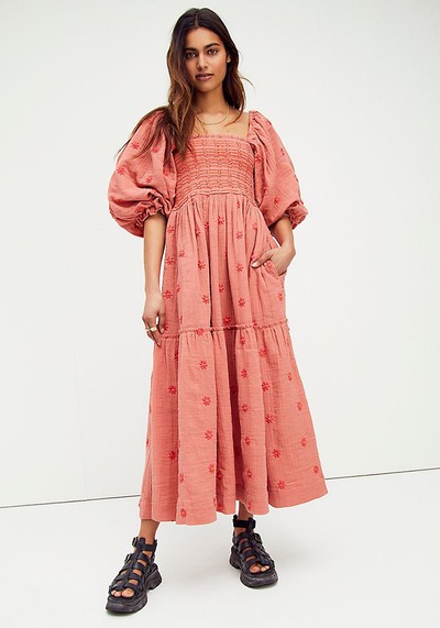 Dahlia Embroidered Maxi Dress