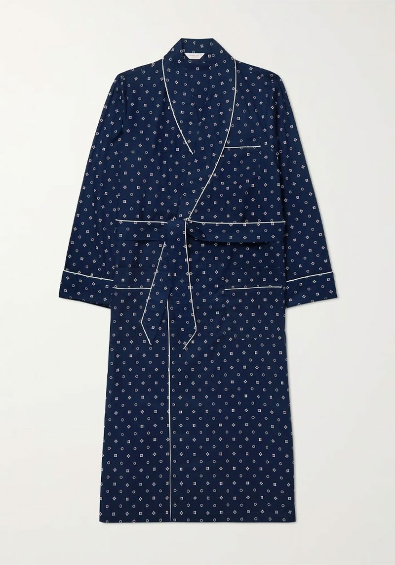 Printed Cotton Robe from Derek Rose