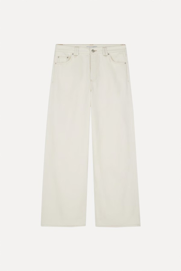 Mid-Rise Wide Leg Jeans