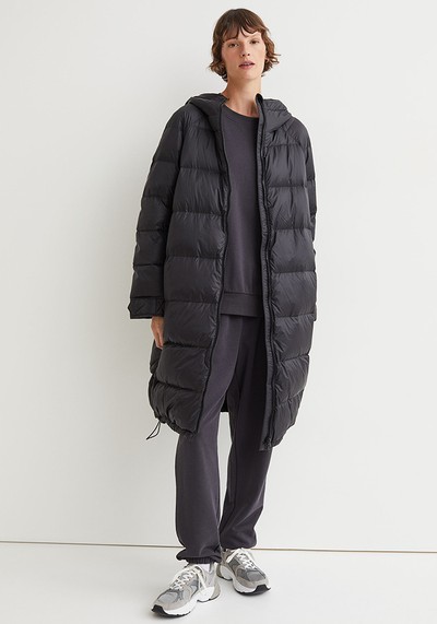 Knee-Length Down Jacket