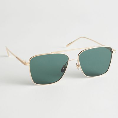 Square Frame Aviator Sunglasses from & Other Stories