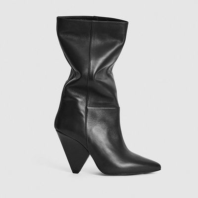 Leather Calf Length Boots from Reiss