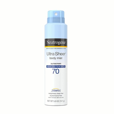 Ultra Sheer Lightweight Sunscreen Spray, SPF 70 from Neutrogena