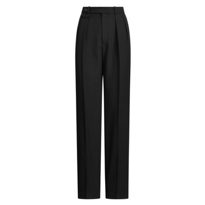 Tuxedo-Stripe Wool Trouser