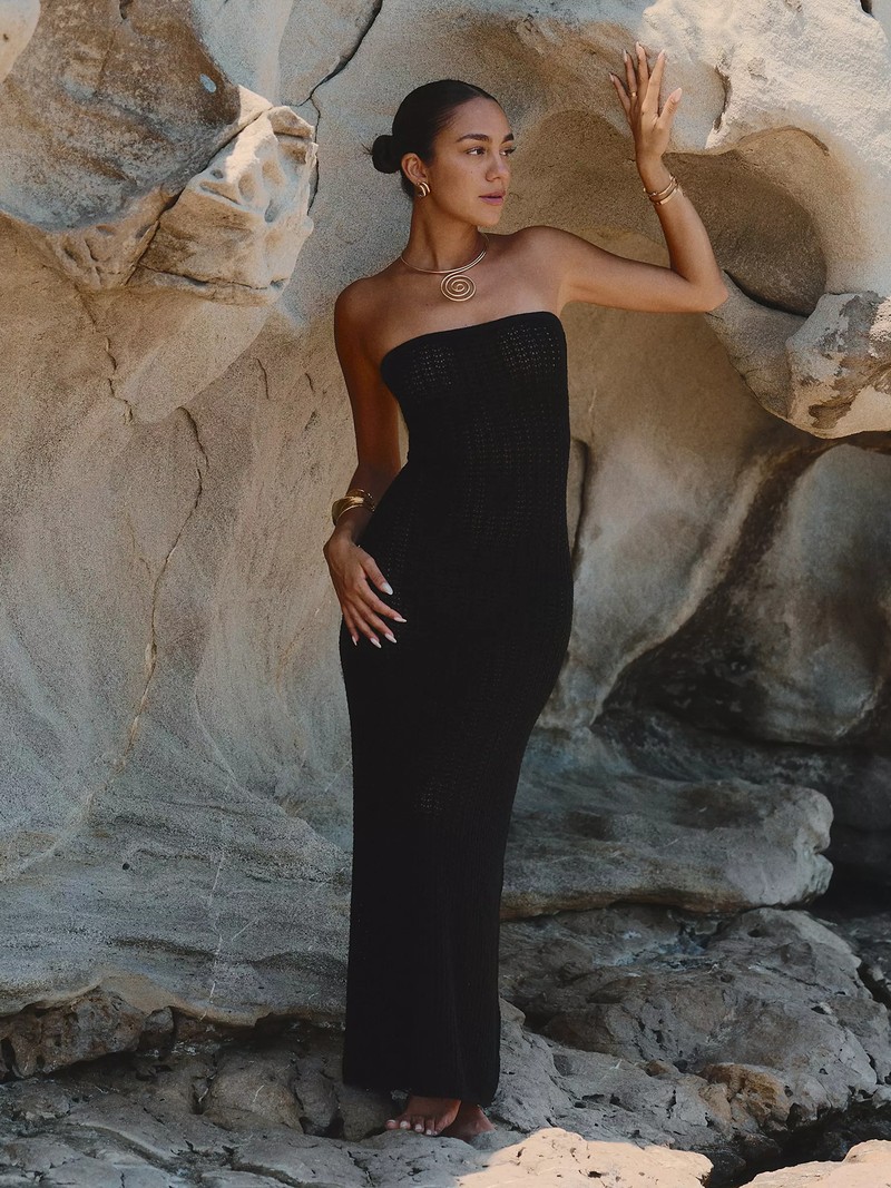 Emily Crochet Maxi Bandeau Beach Dress, £64 