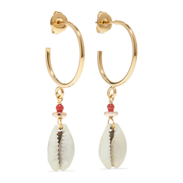 Gold-Tone Shell Earrings from Isabel Marant