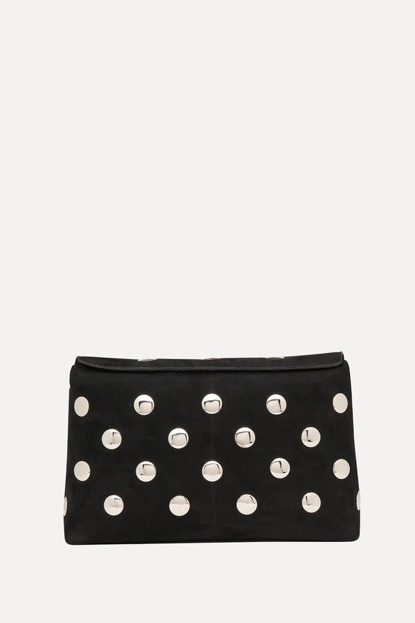 Fia Studded Foldtop Clutch Bag