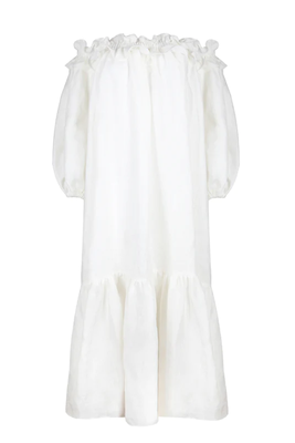 White Ruffle Dress from Piece Of White
