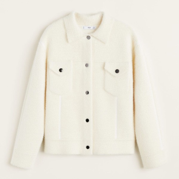 Faux Fur Pocket Jacket from Mango