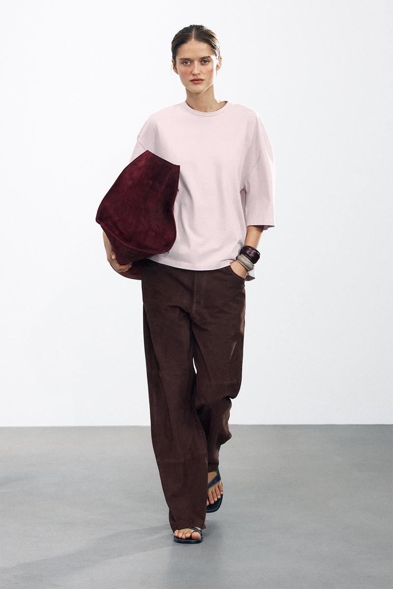 Loose Fit Cotton T-Shirt from Zara