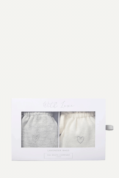 Wool-Cotton Lavender Bag - Set Of 2 from The White Company