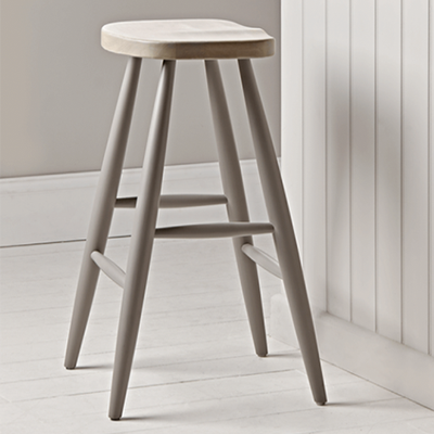 Grey & Limewashed Counter Stool from Cox & Cox