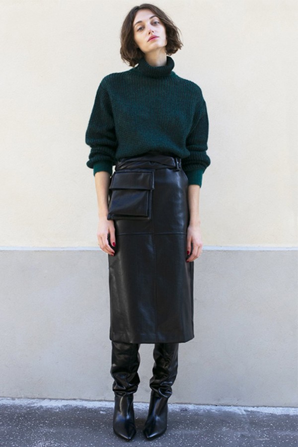 Vegan Leather Skirt from Frankie Shop