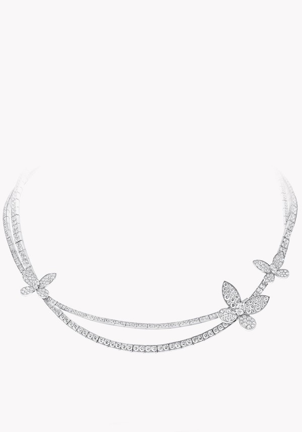 Pavé Butterfly Diamond Necklace