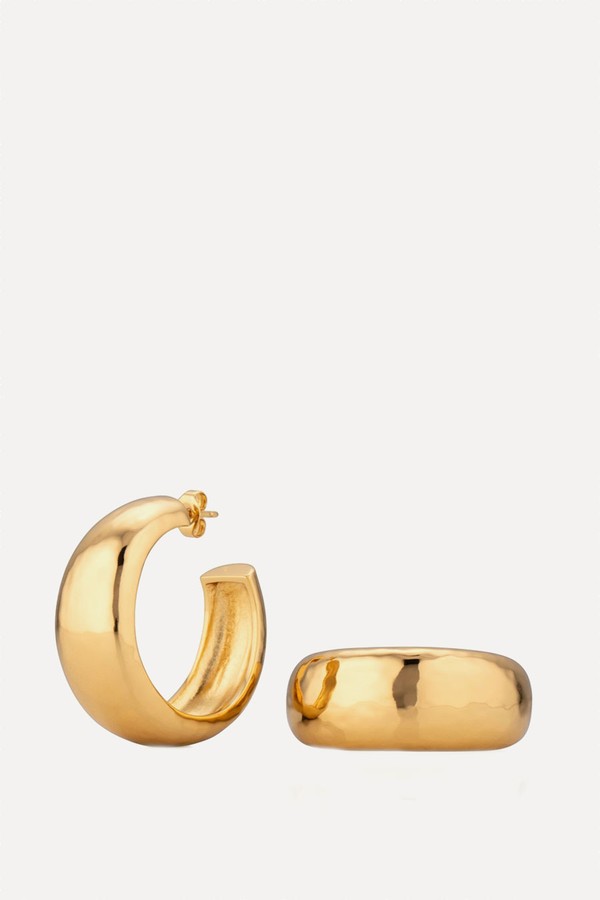 Shell Gold Stud Earrings