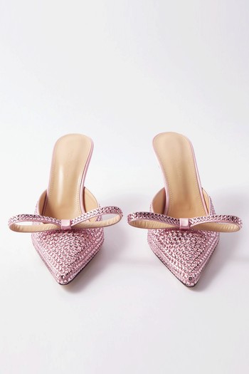 Marle 85 Crystal-Embellished Satin Mules from Mach & Mach