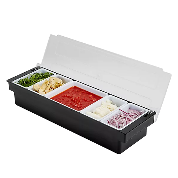 Lidded Pizza Topping Station from Lakeland 