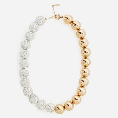 Two-Tone Ball Bead Necklace from Uterque
