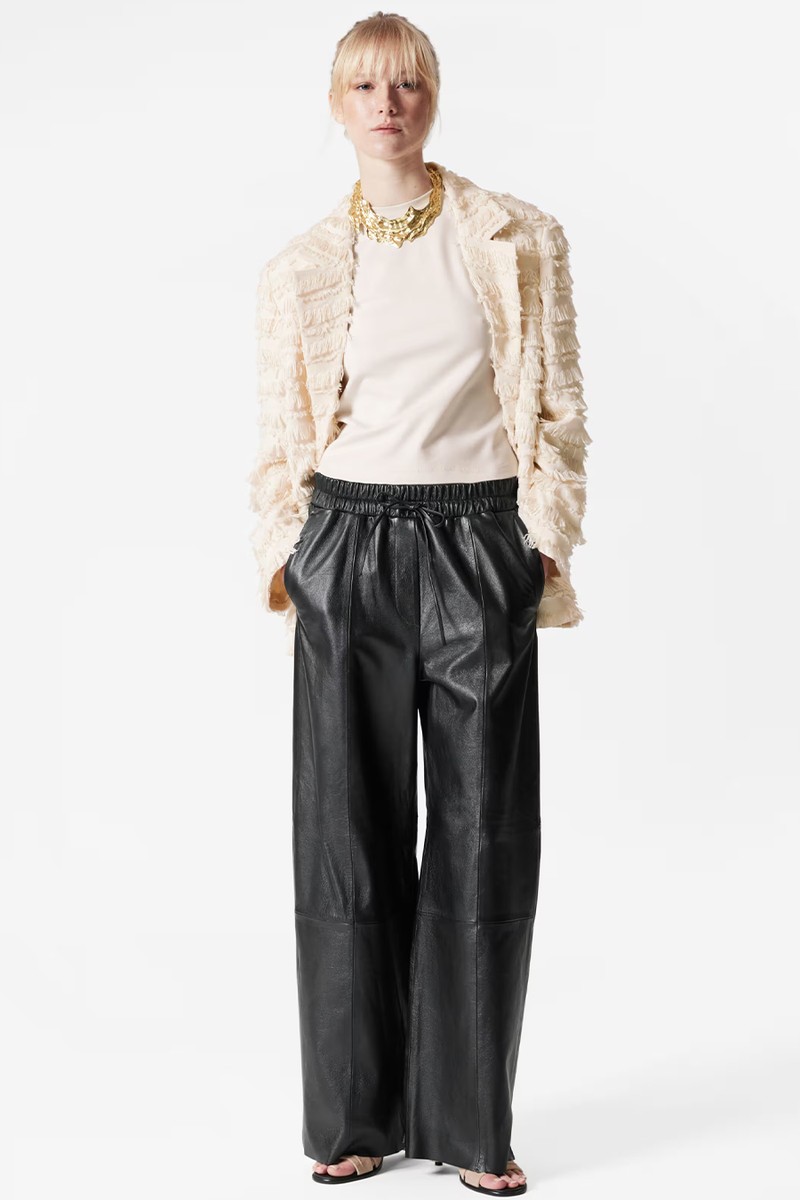 Drawstring Leather Trousers from & Other Stories 