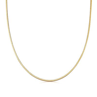 Lucy Williams Gold Square Snake Chain Necklace from Missoma