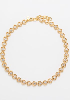 Sweetheart Crystal & 18kt Gold-Plated Necklace from Crystal Haze 