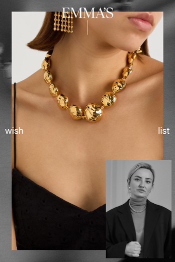 Statement Orb 18kt Gold-Plated Necklace from JOANNA LAURA CONSTANTINE