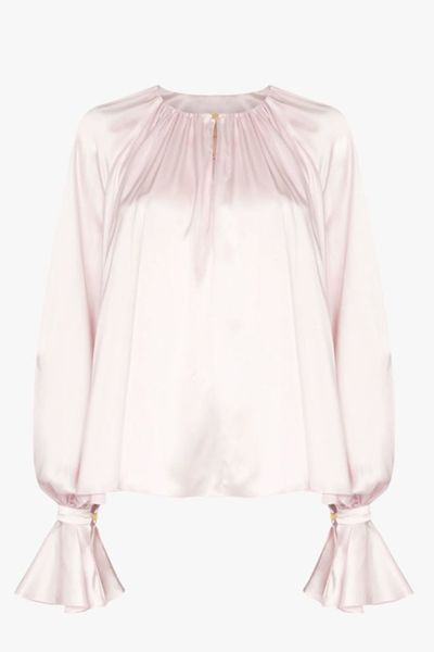 Pia Draped Silk Blouse from Roksanda