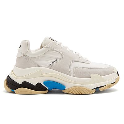 Triple S Low-Top Suede Trainers from Balenciaga