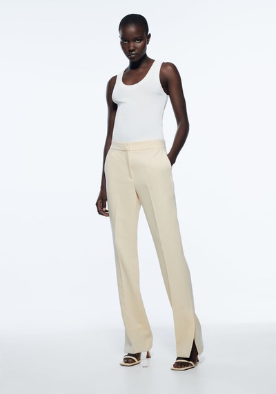 Trousers With Split Hems