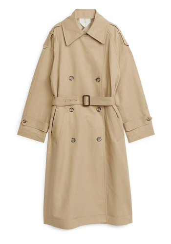 Linen Cotton Trench Coat from Arket