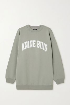 Tyler Appliquéd Organic Cotton-Jersey Sweatshirt from Anine Bing