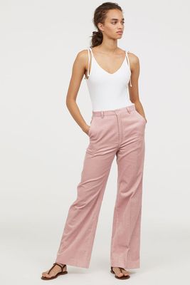 Wide Corduroy Trousers from H&M