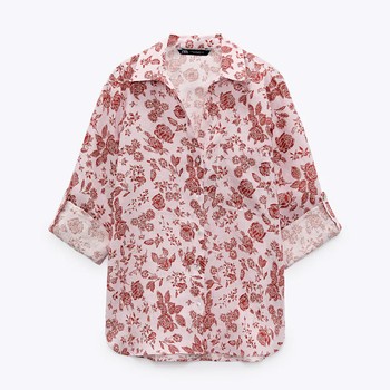 Printed Linen Shirt