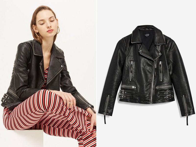 Washed PU Jacket