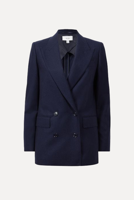 Lorena Wool Flannel Double Breasted Blazer from Reiss 