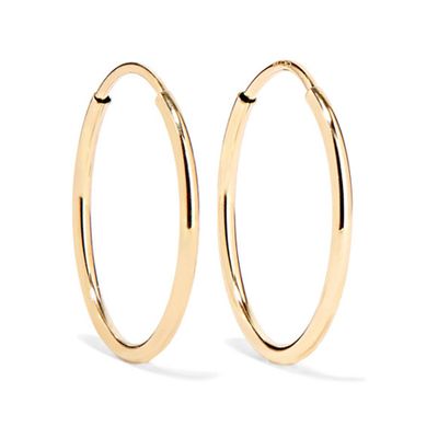 Infinity Gold Hoop Earrings from Loren Stewart