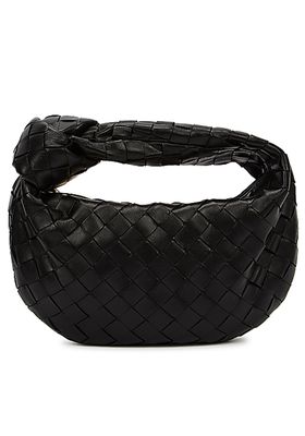 Jodie Intrecciato Small Leather Top Handle Bag from Bottega Veneta