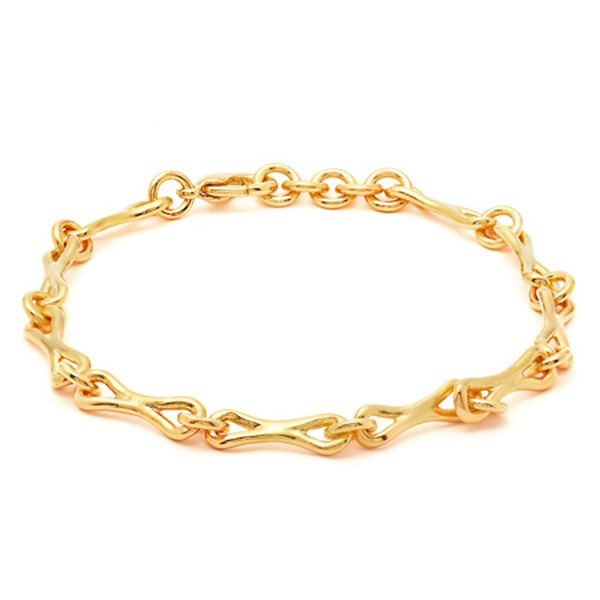 Linked Gold-Plated Ankle Bracelet from Joelle Kharrat