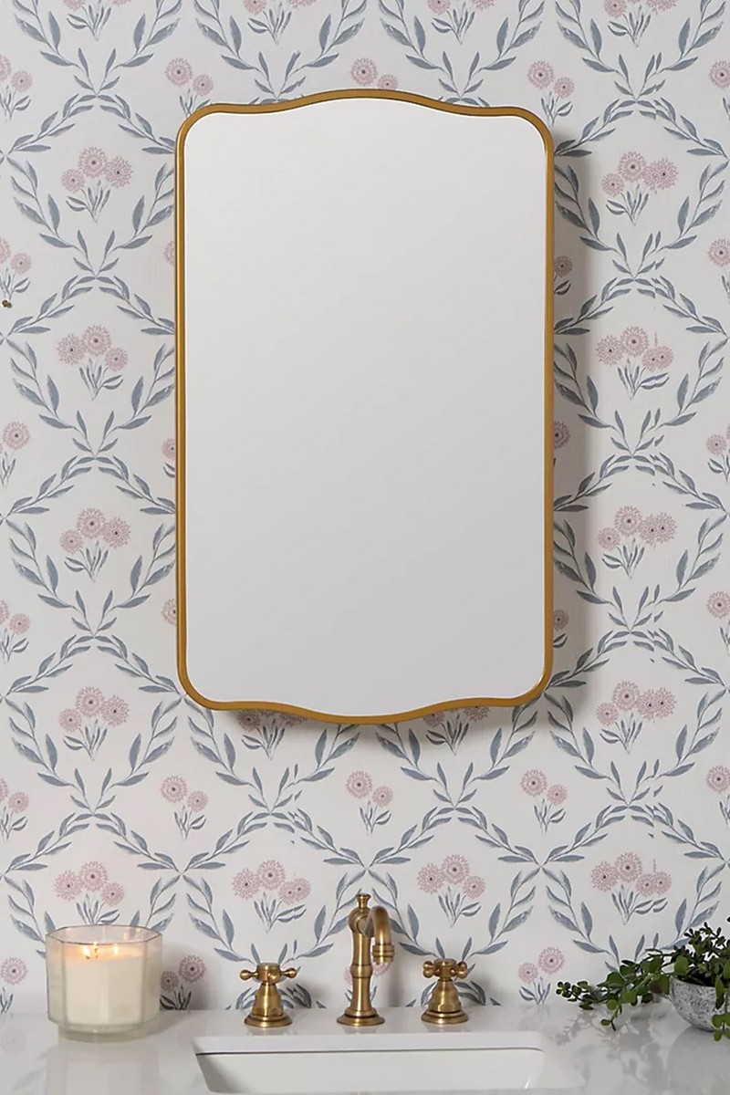 Jefain Metal Mirrored Bathroom Wall Cabinet