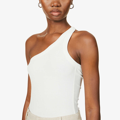 Driss Asymmetric Stretch-Jersey Tank Top from The Line By K