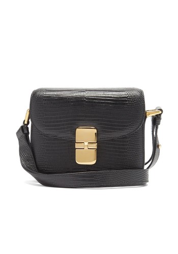 Grace Mini Lizard-Effect Leather Cross-Body Bag from A.P.C.