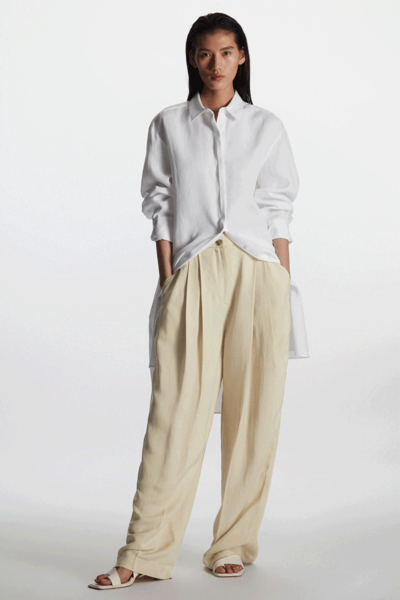 Belted Linen Shirt Dress, £99