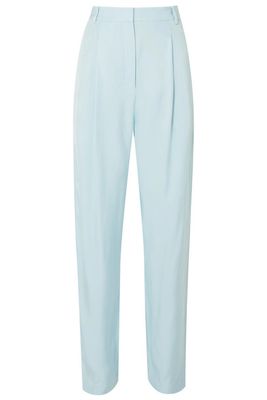 Satin-Twill Tapered Pants from Tibi