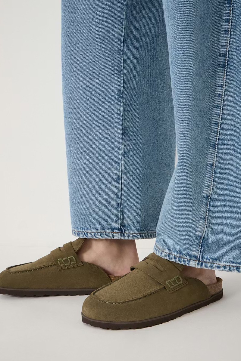 Rune Suede Padded Mules