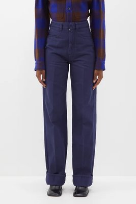 High-Rise Denim Straight-Leg Jeans from Lemaire