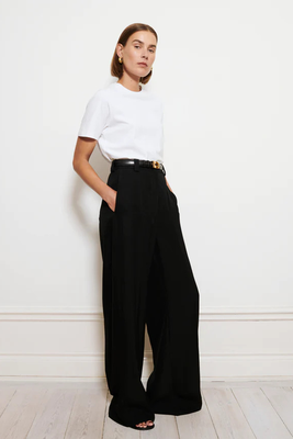 High-Waisted Flat Front Trousers, £300