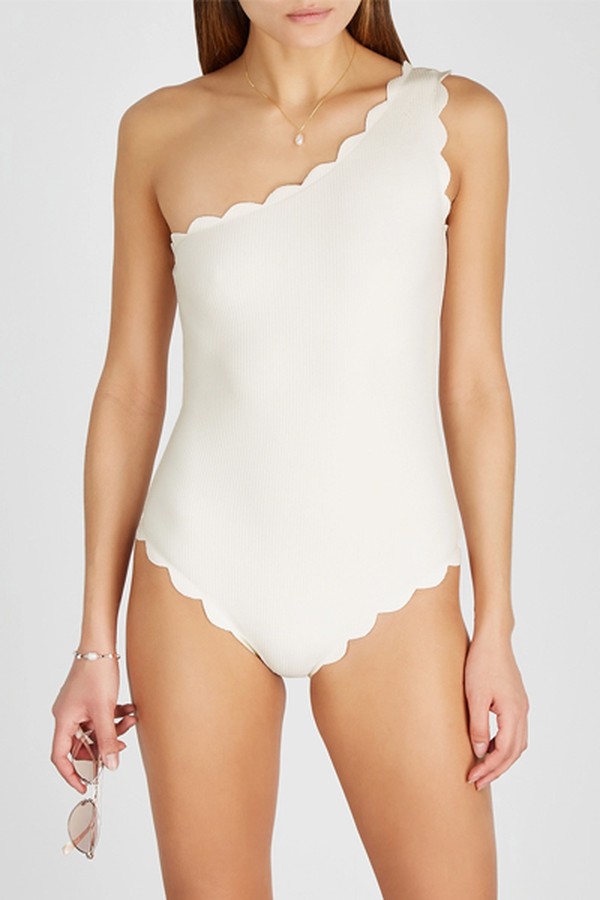 Santa Barbara One-Shoulder Swimsuit from Marysia