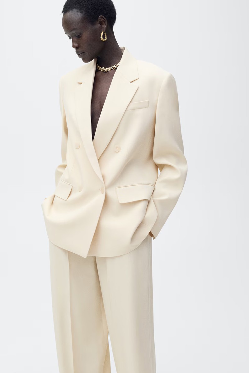 Double-Breasted Suit Jacket