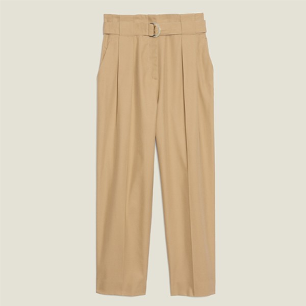 Belted High Waisted Trousers from Sandro